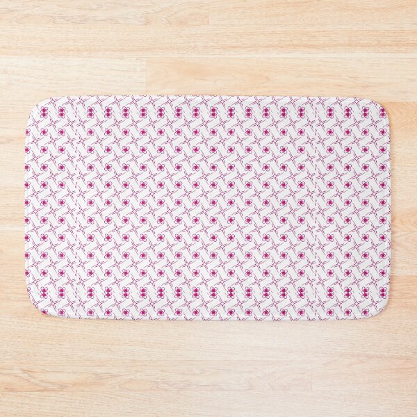 Item preview, pink and white flora seamless  A-Line Dresses or wall paper designed and sold by LifeTU.