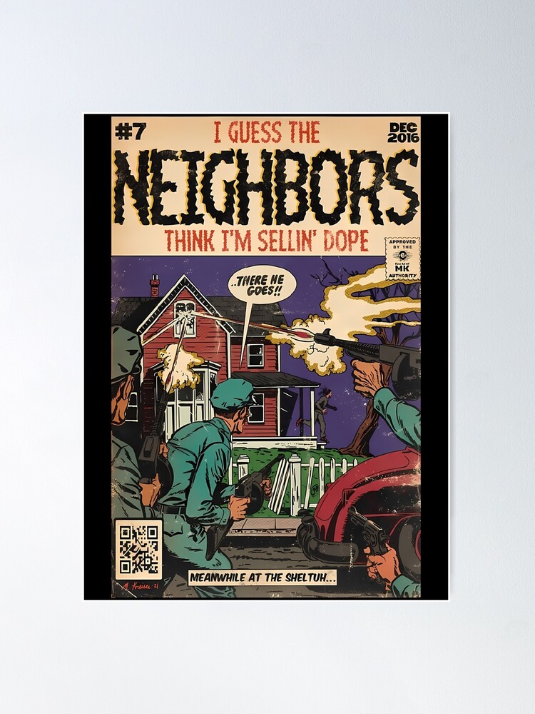 4 Your Eyez Only Album Neighbors Lyrics - I Guess The Neighbors Think I'm  Sellin' Dope Poster for Sale by Pierik-OnePerc