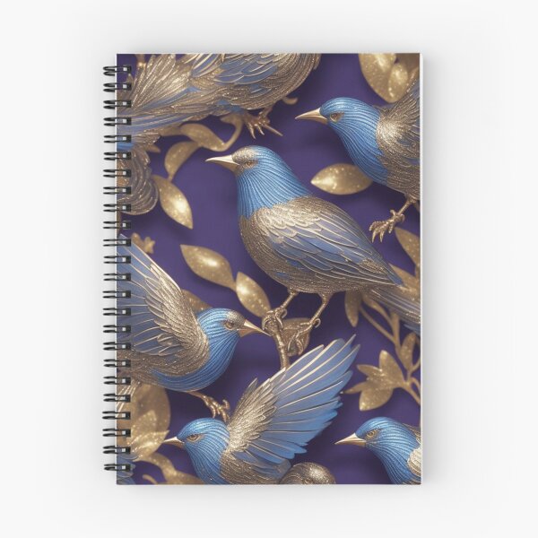 Item preview, Detailed design of jeweled birds on a purple background designed and sold by Rothnaric.
