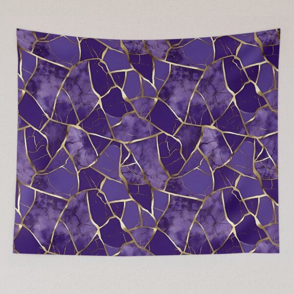 Item preview, Kintsugi Purple Pattern designed and sold by liligo-art.