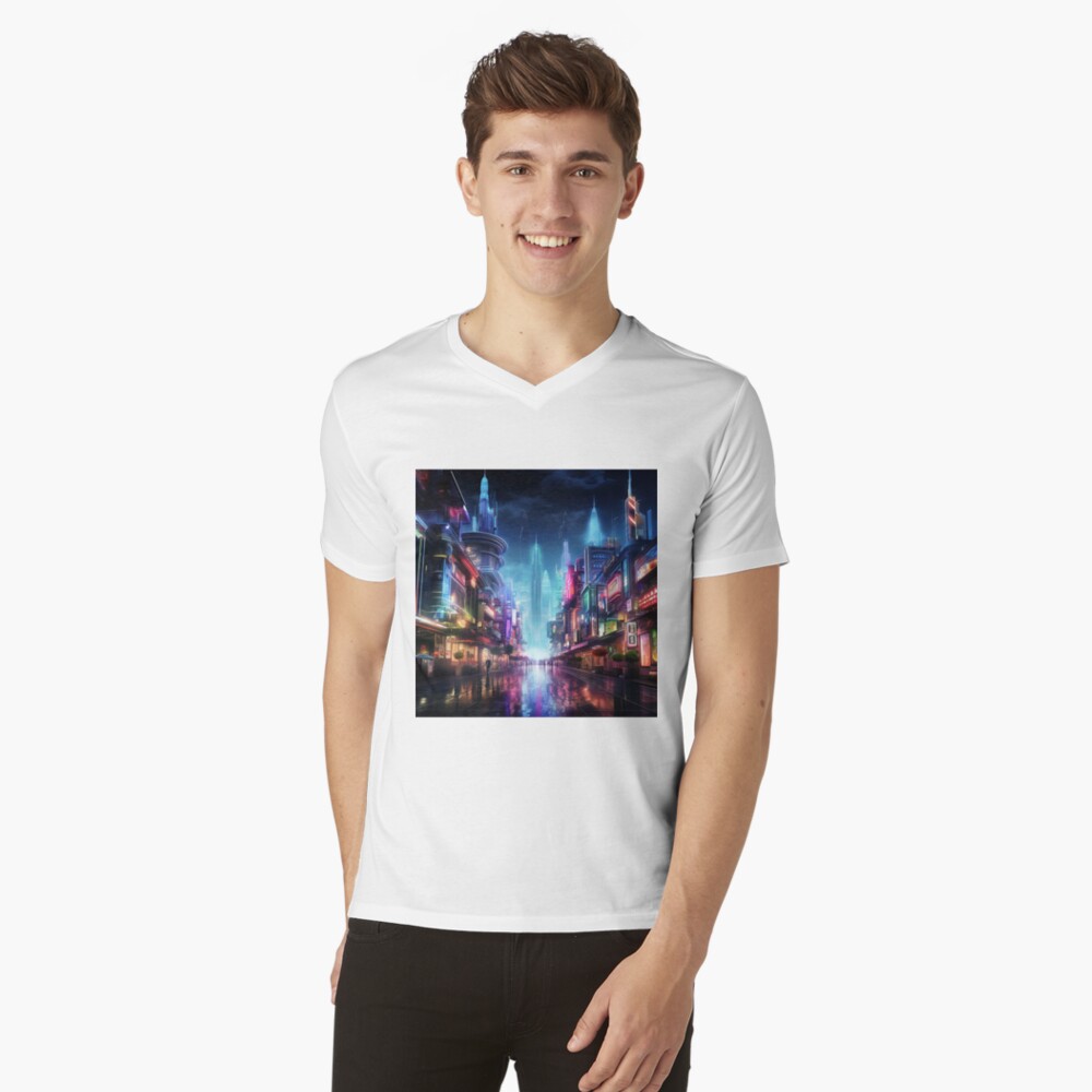 Item preview, V-Neck T-Shirt designed and sold by garretbohl.