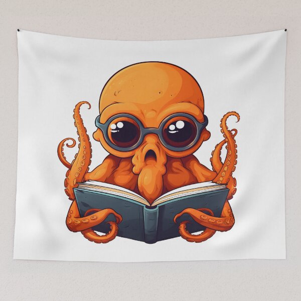 Item preview, The Wise Octopus: A Scholar of the Deep designed and sold by aigcx.