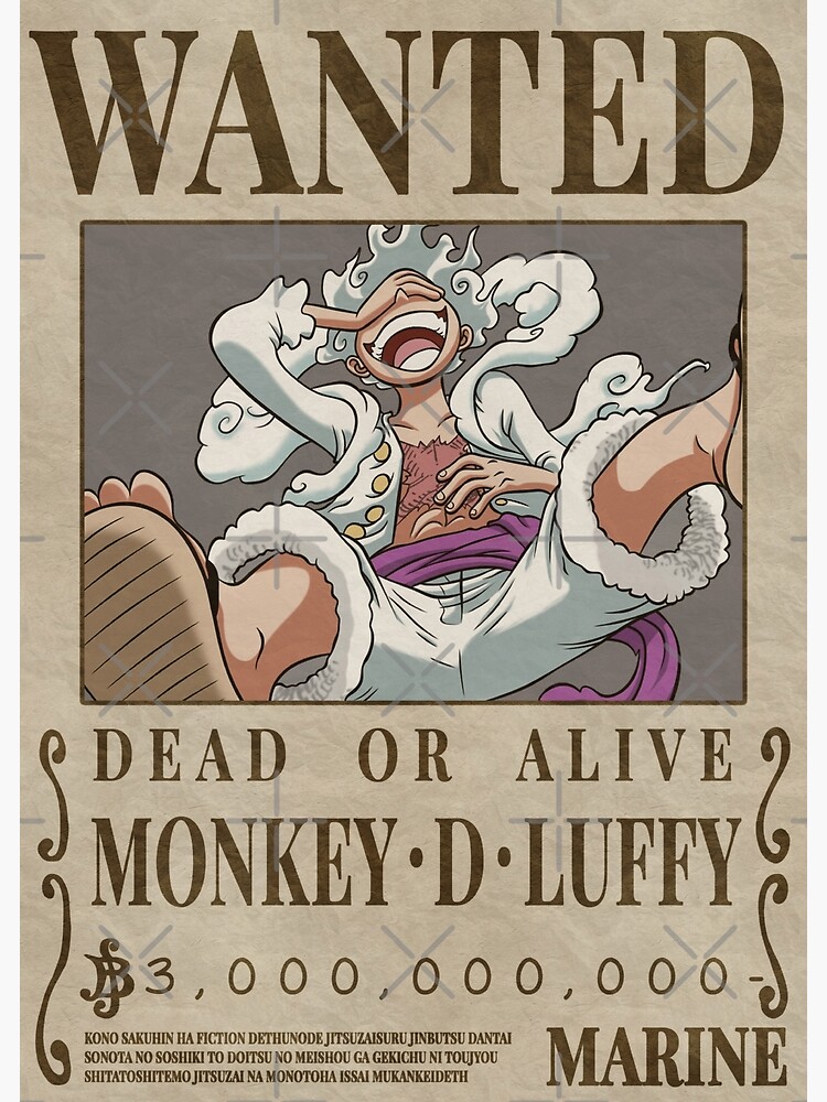 Anime One Piece Monkey D Luffy Gear 5 One Piece Poster, anime one piece  gear 5