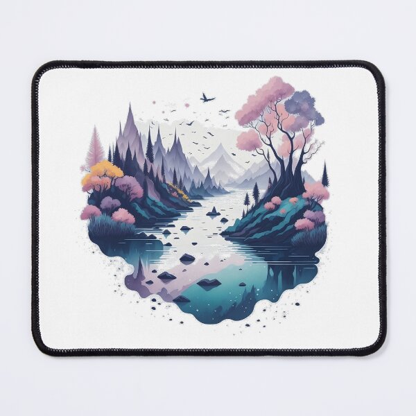 Item preview, Beautiful river scenery designed and sold by MikesArtDesign.