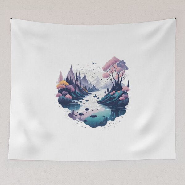 Item preview, Beautiful river scenery designed and sold by MikesArtDesign.