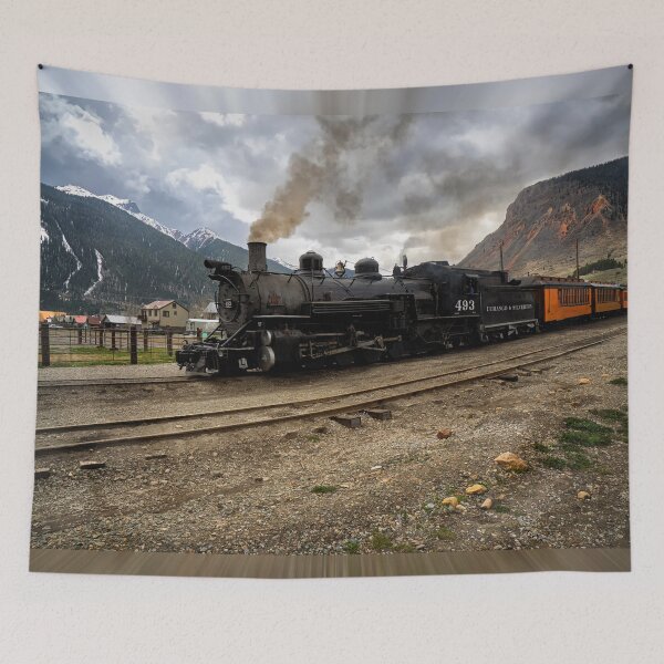 Item preview, Steam Engine -Durango & Silverton Narrow Gauge Railroad designed and sold by Kathy Weaver.