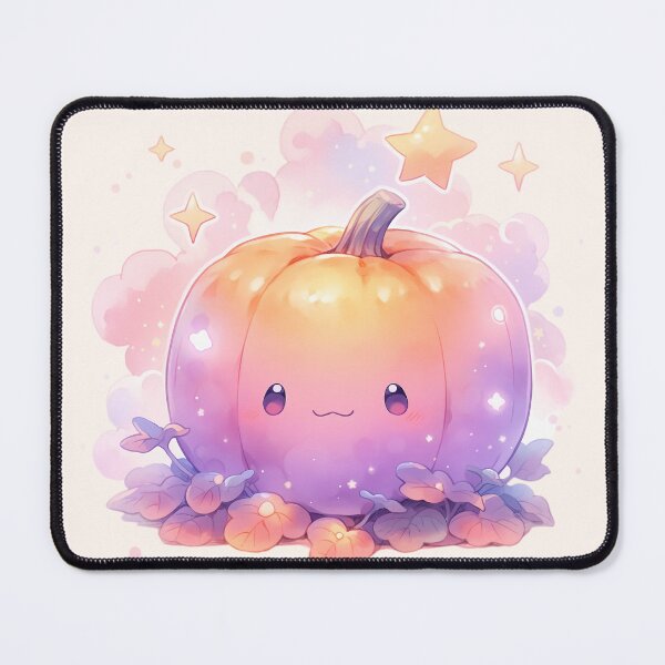 Aperçu de l'œuvre Citrouille Pastel Kawaii Mignonne créée et vendue par PastelMagic.