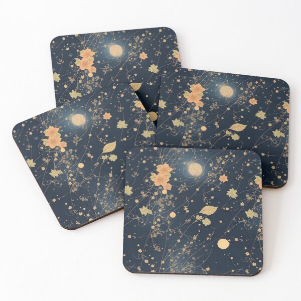 Item preview, Celestial and Botanical Seamless Pattern 07: Celestial Flora Delight designed and sold by Floral Fiesta Designs.