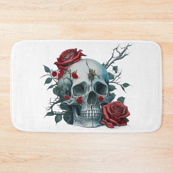 Item preview, Skull and roses flowers designed and sold by sergeibz.