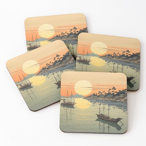 Item preview, Japanese boats near the coast designed and sold by vialgames.