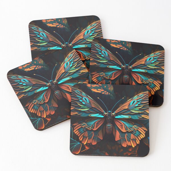 Item preview, 3D Butterfly Delight: A Captivating Background Pattern designed and sold by Visual Foundry.
