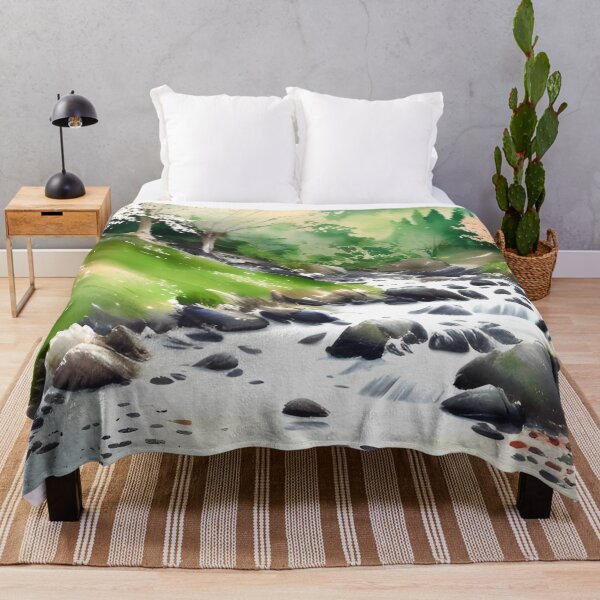 Item preview, Watercolor Mountain Landscape - Impressionism and Chinese painting designed and sold by joejiing.
