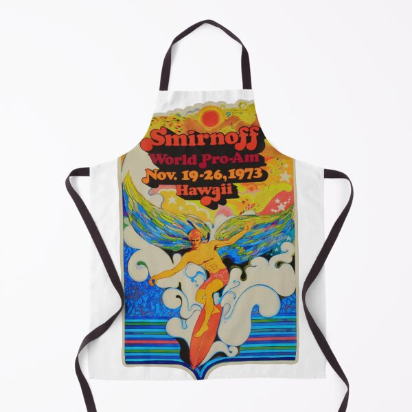 Item preview, Vintage psychedelic seventies surf competition - Smirnoff 1973 surfing pro am Hawaii designed and sold by Kludoman.