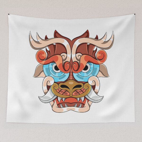 Item preview, Dragon Face Mask designed and sold by ArtFazza.