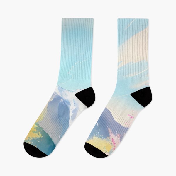 Item preview, Watercolor Mountain Landscape - Impressionism and Chinese painting designed and sold by joejiing.