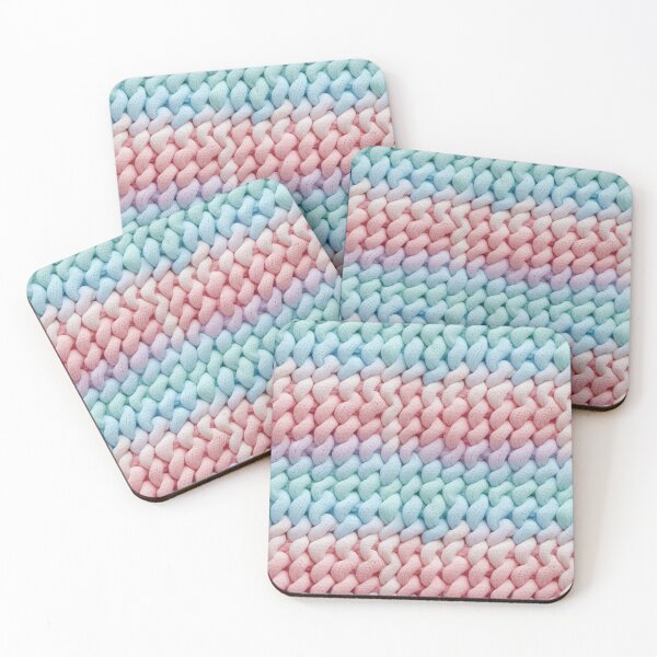 Item preview, Knitted pattern in pastel colors designed and sold by Magryt.
