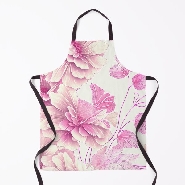Item preview, Whispering Petals: Pink Flowers on a White Background designed and sold by cece4410.