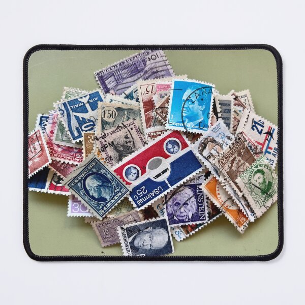 Item preview, Pile of old used stamps horizontal designed and sold by Ponted.
