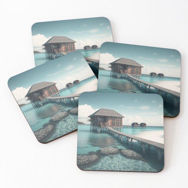 Item preview, Maldives Escape: Serene Bridge to Hotel Cabin designed and sold by Visual Foundry.