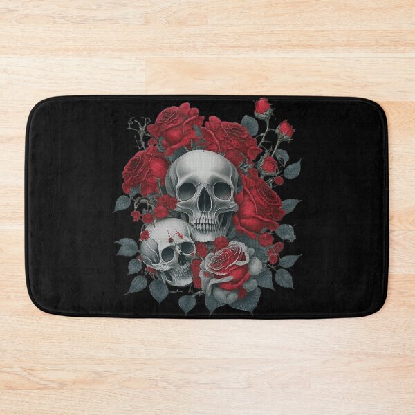 Item preview, Skull and roses flowers designed and sold by sergeibz.