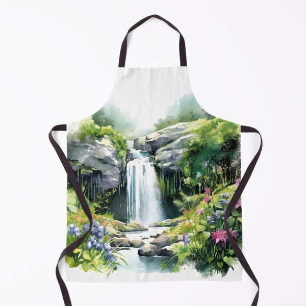 Item preview, Picturesque Waterfall Clipart, Scenic Beauty, Captivating Cascade, Breathtaking Falls, Majestic Water, Nature's Wonder, Picturesque View designed and sold by CoolorPaint.