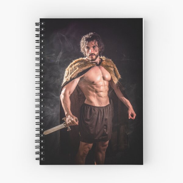 Item preview, Brutal viking man in fur cloak with sword designed and sold by Mercurius-M.
