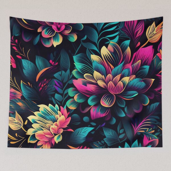 Item preview, Floral Fusion Kaleidoscope Dreams designed and sold by hmadan.