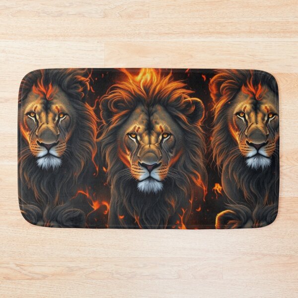 Artikelvorschau, Pattern of a few lions walking through flames entworfen und verkauft von Rothnaric.