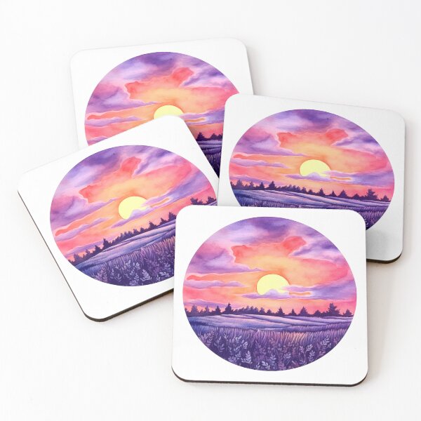 Item preview, Lavender Field at Sunset Clipart, Purple Hues, Aromatic Beauty, Twilight Lavender, Serene Fields, Purple Paradise, Fragrant Sunset designed and sold by CoolorPaint.