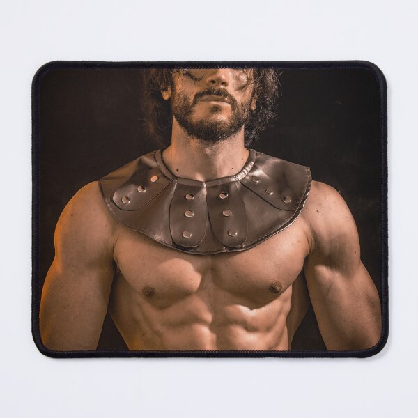 Item preview, Muscular man posing in roman or spartan gladiator costume designed and sold by Mercurius-M.