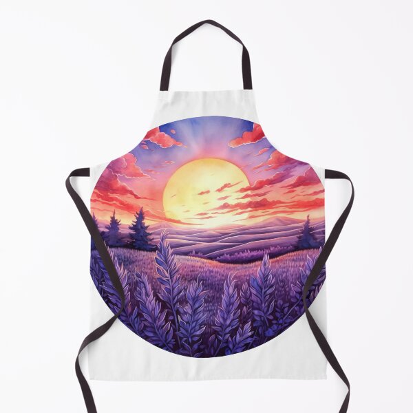 Item preview, Lavender Field at Sunset Clipart, Purple Hues, Aromatic Beauty, Twilight Lavender, Serene Fields, Purple Paradise, Fragrant Sunset designed and sold by CoolorPaint.