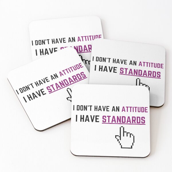 Item preview, Attitude & Standards designed and sold by BabyGotPrints.