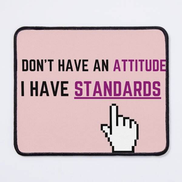 Item preview, Attitude & Standards designed and sold by BabyGotPrints.