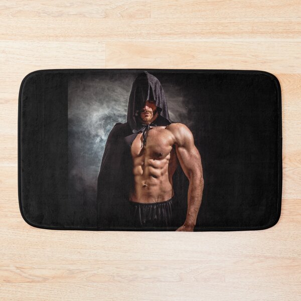Item preview, Scary muscular young man with pointed hood and cape designed and sold by Mercurius-M.