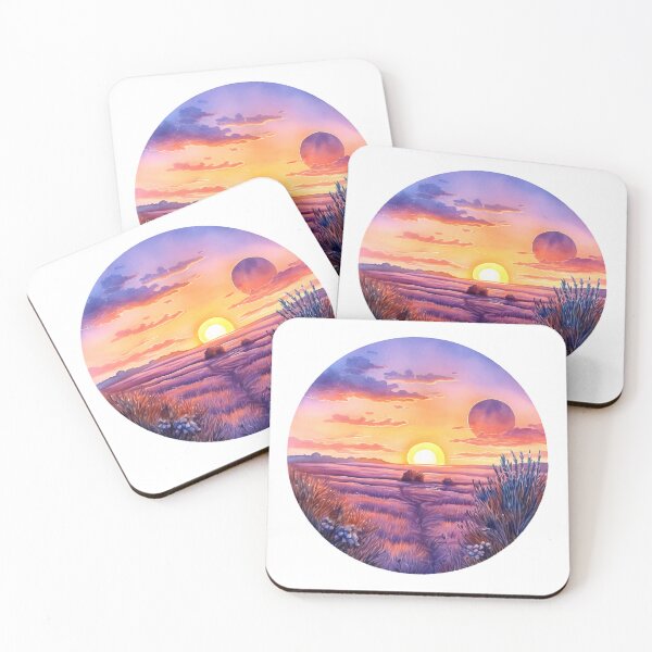 Item preview, Lavender Field at Sunset Clipart, Purple Hues, Aromatic Beauty, Twilight Lavender, Serene Fields, Purple Paradise, Fragrant Sunset designed and sold by CoolorPaint.