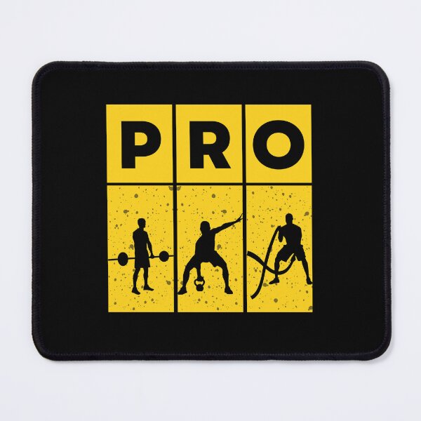 Item preview, Gym Workout Bodybuilding Fitness PRO Yellow Design - Weightlifting Bodybuilder Art designed and sold by Uplife-MyStore.