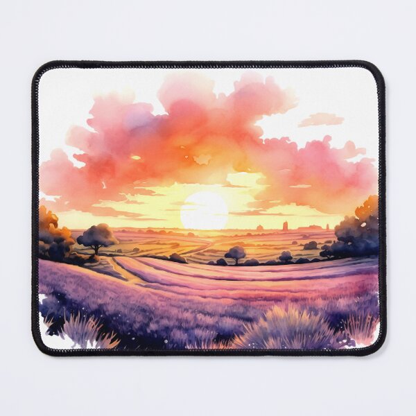 Item preview, Lavender Field at Sunset Clipart, Purple Hues, Aromatic Beauty, Twilight Lavender, Serene Fields, Purple Paradise, Fragrant Sunset designed and sold by CoolorPaint.