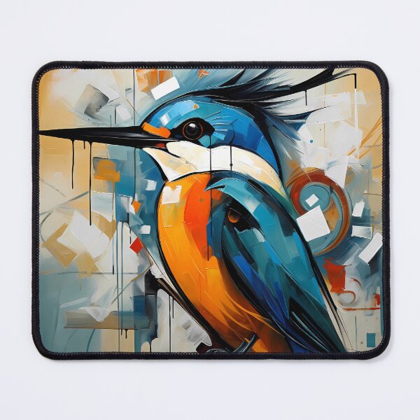 Item preview, Kingfisher : Abstract Birds Series designed and sold by MTJ-Mushrooms.