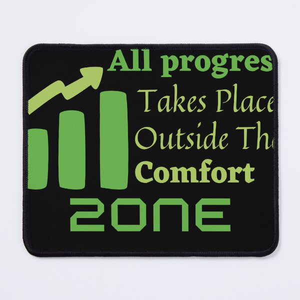 Item preview, ALL PROGRESS TAKES PLACE OUTSIDE THE COMFORT ZONE PERSONAL DEVELOPMENT GIFTS designed and sold by light-artist.