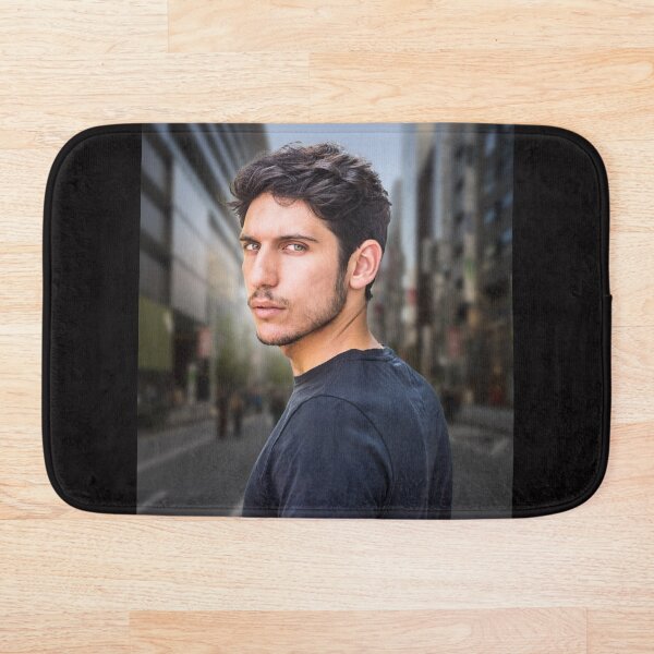 Item preview, Head and shoulder shot of one handsome young man in urban setting designed and sold by Mercurius-M.