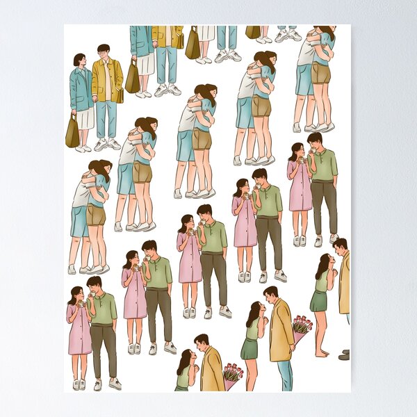 Anime Couple Wall Art for Sale