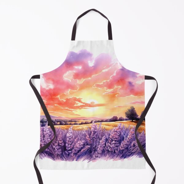 Item preview, Lavender Field at Sunset Clipart, Purple Hues, Aromatic Beauty, Twilight Lavender, Serene Fields, Purple Paradise, Fragrant Sunset designed and sold by CoolorPaint.