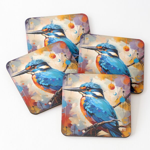 Item preview, Kingfisher : Abstract Birds Series designed and sold by MTJ-Mushrooms.