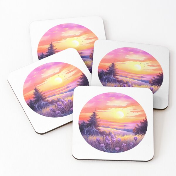 Item preview, Lavender Field at Sunset Clipart, Purple Hues, Aromatic Beauty, Twilight Lavender, Serene Fields, Purple Paradise, Fragrant Sunset designed and sold by CoolorPaint.