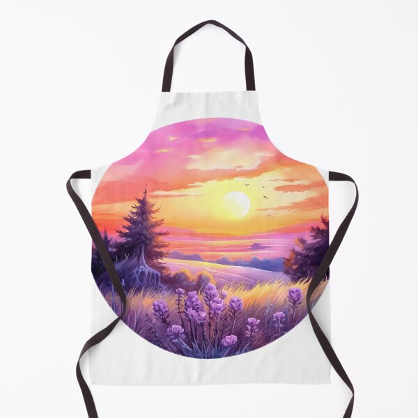 Item preview, Lavender Field at Sunset Clipart, Purple Hues, Aromatic Beauty, Twilight Lavender, Serene Fields, Purple Paradise, Fragrant Sunset designed and sold by CoolorPaint.