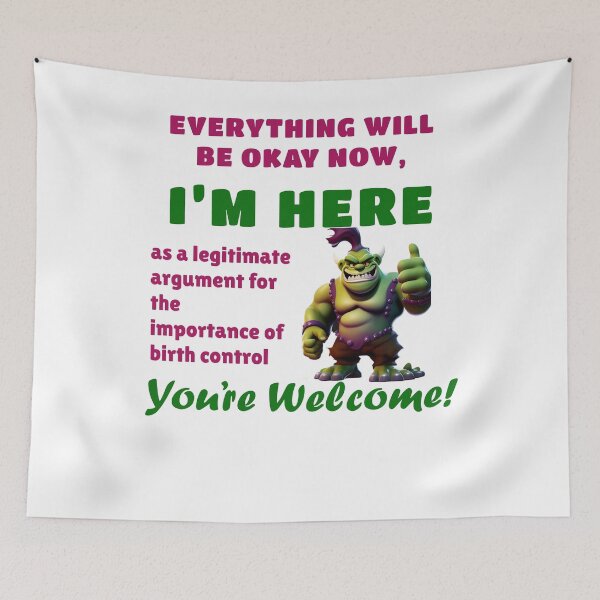 Item preview, Funny Sayings Use Birth Control Graphic Humor Original Artwork Silly Gift Ideas designed and sold by MPCFICTION.