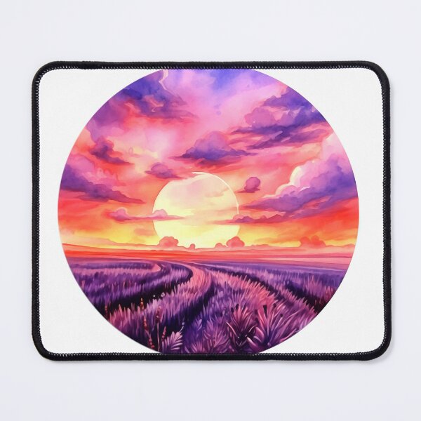 Item preview, Lavender Field at Sunset Clipart, Purple Hues, Aromatic Beauty, Twilight Lavender, Serene Fields, Purple Paradise, Fragrant Sunset designed and sold by CoolorPaint.