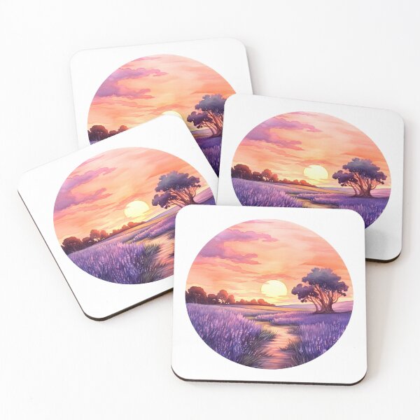 Item preview, Lavender Field at Sunset Clipart, Purple Hues, Aromatic Beauty, Twilight Lavender, Serene Fields, Purple Paradise, Fragrant Sunset designed and sold by CoolorPaint.