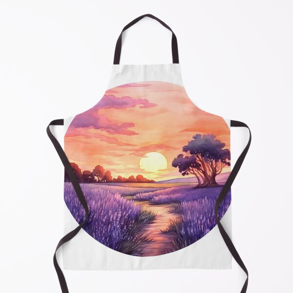 Item preview, Lavender Field at Sunset Clipart, Purple Hues, Aromatic Beauty, Twilight Lavender, Serene Fields, Purple Paradise, Fragrant Sunset designed and sold by CoolorPaint.
