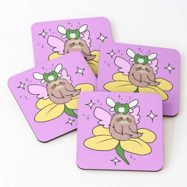 Item preview, Fairy Sloth and Frog sitting on a Flower designed and sold by SaradaBoru.